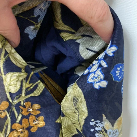 SIR the label Floral Dress in Navy and Yellow - Picture 6 of 14